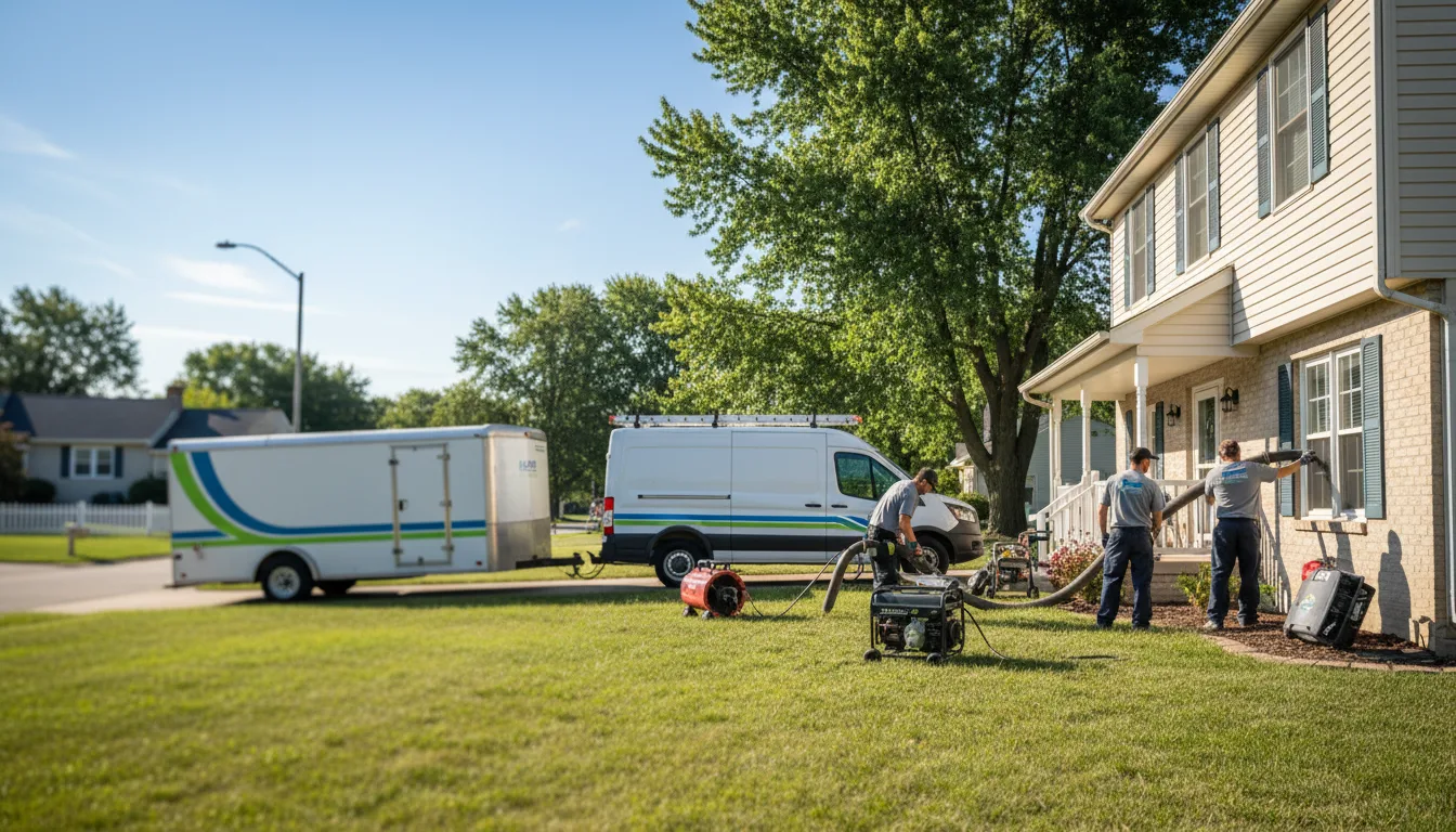 Flooded Basement Restoration And Cleanup With Repair in Sidney, OH near me